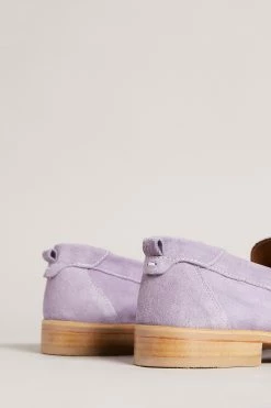 Ted Baker Alfey Lilac Suede Moccasin Shoes -tedbaker Shop Online unnamed file 5020