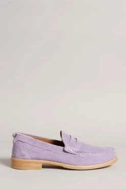 Ted Baker Alfey Lilac Suede Moccasin Shoes -tedbaker Shop Online unnamed file 5021