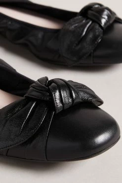 Ted Baker Brielly Black Leather Oversized Bow Ballet Pump Shoes -tedbaker Shop Online unnamed file 5036