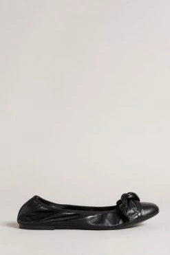 Ted Baker Brielly Black Leather Oversized Bow Ballet Pump Shoes -tedbaker Shop Online unnamed file 5037