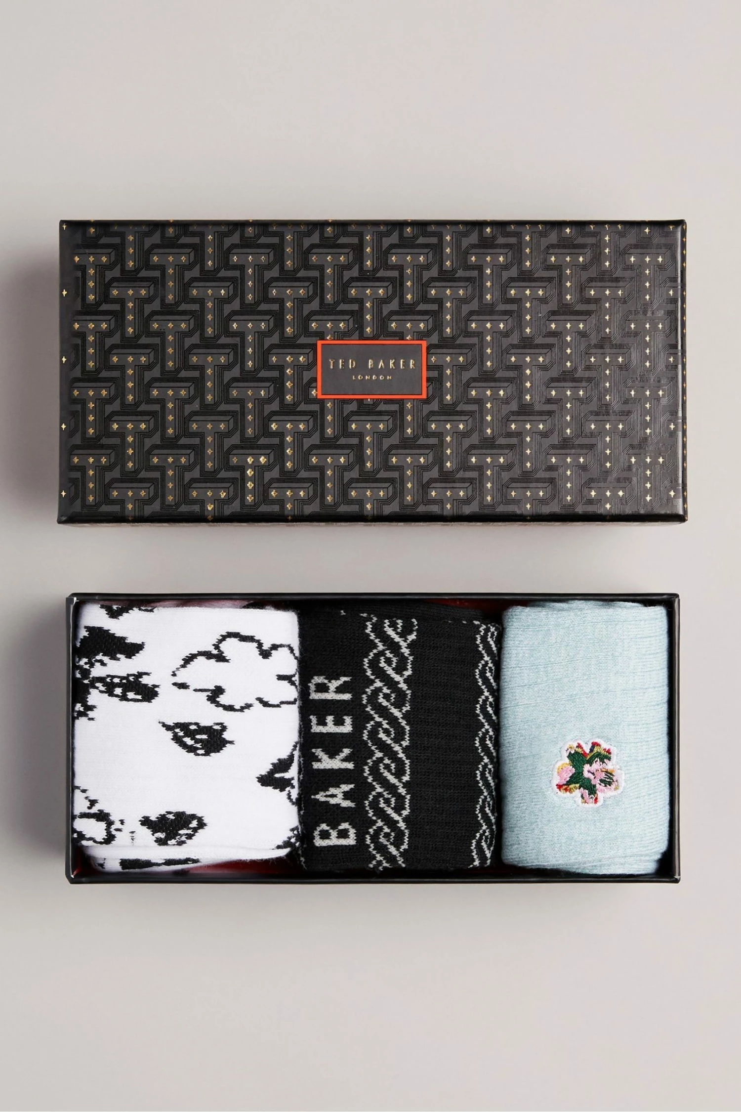 Ted Baker Coolpak Natural Assorted Three Pack Of Socks 3 Ted Baker Coolpak Natural Assorted Three Pack Of Socks