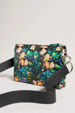 Ted Baker Parceyy Black Flirty Texture Branded Webbing Cross Body Bag -tedbaker Shop Online unnamed file 507