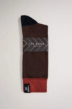 Ted Baker Orange Semi Plain Socks -tedbaker Shop Online unnamed file 5111