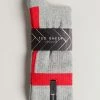 Ted Baker Teesok Grey T Placement Socks