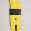 Ted Baker Boelow Yellow Flower Embroidery Socks