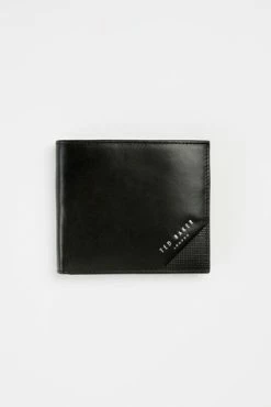 Ted Baker Prug Embossed Corner Leather Bifold Wallet With Coin Black -tedbaker Shop Online unnamed file 5158