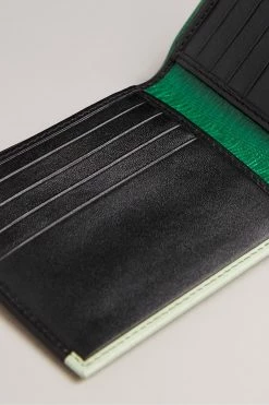 Ted Baker Entire Black Exotic Mix Leather Bifold Wallet -tedbaker Shop Online unnamed file 5181
