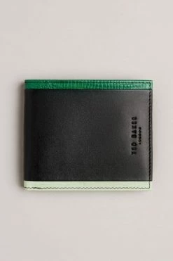Ted Baker Entire Black Exotic Mix Leather Bifold Wallet -tedbaker Shop Online unnamed file 5183