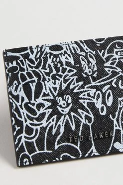 Ted Baker Stanis Black Scribble Leather Cardholder -tedbaker Shop Online unnamed file 5191