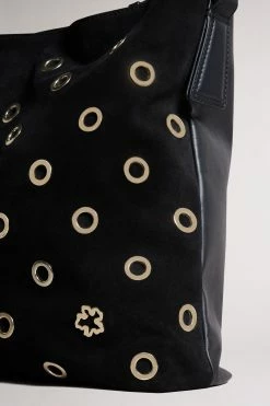 Ted Baker Meida Black Eyelet Detail Swag Bag -tedbaker Shop Online unnamed file 52