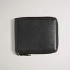 Ted Baker Stephen Black Zip Around Leather Bifold Wallet With Coin -tedbaker Shop Online unnamed file 5232