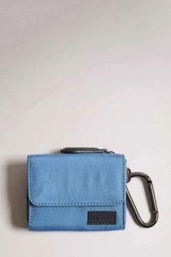 Ted Baker Blue Dans Nylon Clip-On Wallet -tedbaker Shop Online unnamed file 5240