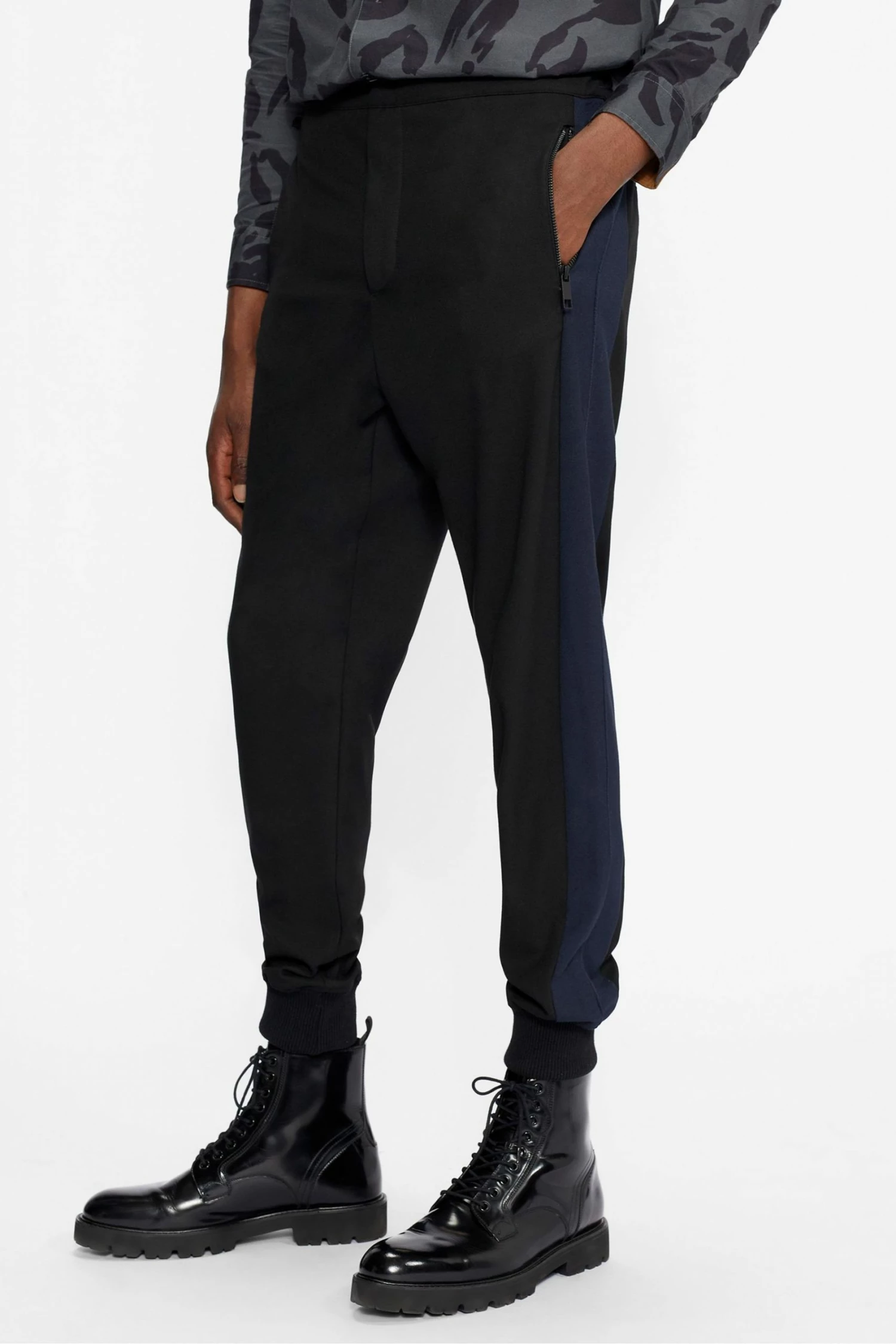 Ted Baker Black Moonn Woven Jogger With Knitted Cuff 4 Ted Baker Black Moonn Woven Jogger With Knitted Cuff - Image 2