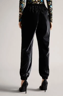 Ted Baker Black Pu Satin Relaxed Joggers 11 Ted Baker Black Pu Satin Relaxed Joggers -tedbaker Shop Online unnamed file 5292