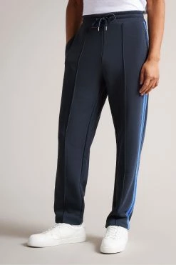 Ted Baker Sloans Navy Blue Jersey Joggers With Stripe Detail 9 Ted Baker Sloans Navy Blue Jersey Joggers With Stripe Detail -tedbaker Shop Online unnamed file 5344