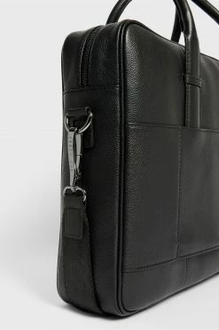 Ted Baker Black Passant Leather Document Bag -tedbaker Shop Online unnamed file 535