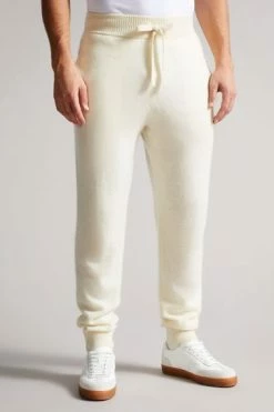 Ted Baker Ecru Cream Axfrd Cashmere Knitted Joggers -tedbaker Shop Online unnamed file 5352