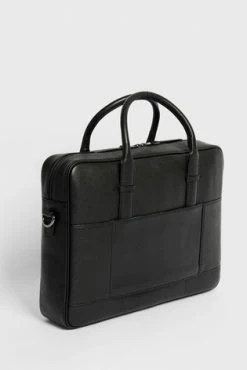Ted Baker Black Passant Leather Document Bag -tedbaker Shop Online unnamed file 536