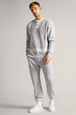 Ted Baker Grey-Marl Wigton Jersey Joggers -tedbaker Shop Online unnamed file 5361