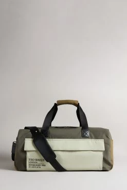 Ted Baker Fedwick Khaki Colour Block Holdall