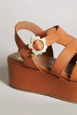 Ted Baker Ffayeta Light Brown Leather Fisherman Platform Sandals -tedbaker Shop Online unnamed file 5371
