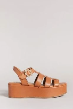 Ted Baker Ffayeta Light Brown Leather Fisherman Platform Sandals -tedbaker Shop Online unnamed file 5372