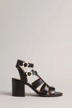 Ted Baker Tabaria Black Strappy Block Heeled Leather Sandals 13 Ted Baker Tabaria Black Strappy Block Heeled Leather Sandals -tedbaker Shop Online unnamed file 5378