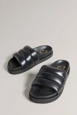 Ted Baker Amirra Black Padded Flat Mule Slider -tedbaker Shop Online unnamed file 5391