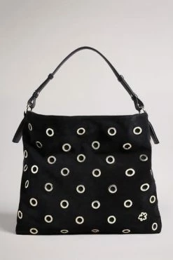 Ted Baker Meida Black Eyelet Detail Swag Bag -tedbaker Shop Online unnamed file 54