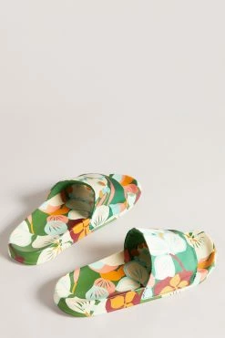 Ted Baker Paulah Emerald Sunburnt Floral Sliders -tedbaker Shop Online unnamed file 5411