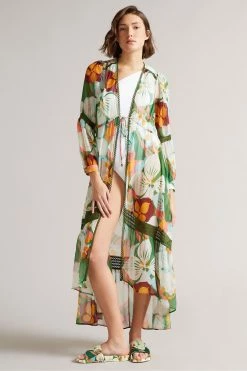 Ted Baker Paulah Emerald Sunburnt Floral Sliders -tedbaker Shop Online unnamed file 5413