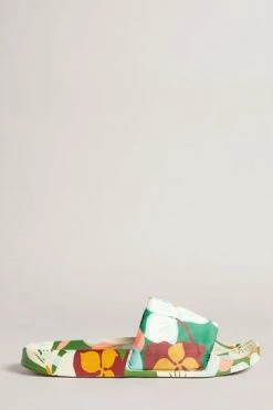 Ted Baker Paulah Emerald Sunburnt Floral Sliders -tedbaker Shop Online unnamed file 5414