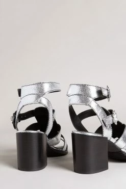 Ted Baker Silver Taylay Strappy Block Heeled Crinkled Leather Sandals 9 Ted Baker Silver Taylay Strappy Block Heeled Crinkled Leather Sandals -tedbaker Shop Online unnamed file 5417