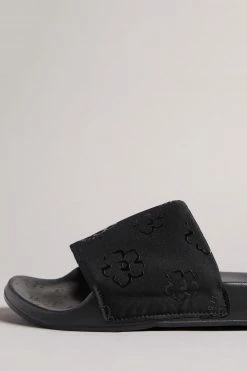 Ted Baker Black Magnolia Flower Sliders -tedbaker Shop Online unnamed file 5423