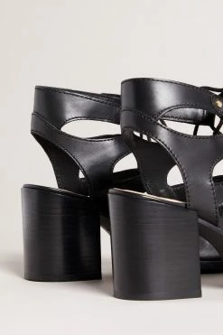 Ted Baker Lylla Black Block Heel Ghillie Sandal -tedbaker Shop Online unnamed file 5427