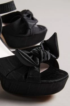 Ted Baker Black Heeled Bow Sandals -tedbaker Shop Online unnamed file 5443