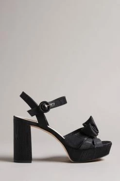 Ted Baker Black Heeled Bow Sandals -tedbaker Shop Online unnamed file 5444
