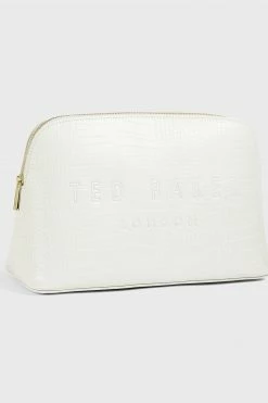 Ted Baker Nude Crocana Croc Detail Debossed Washbag