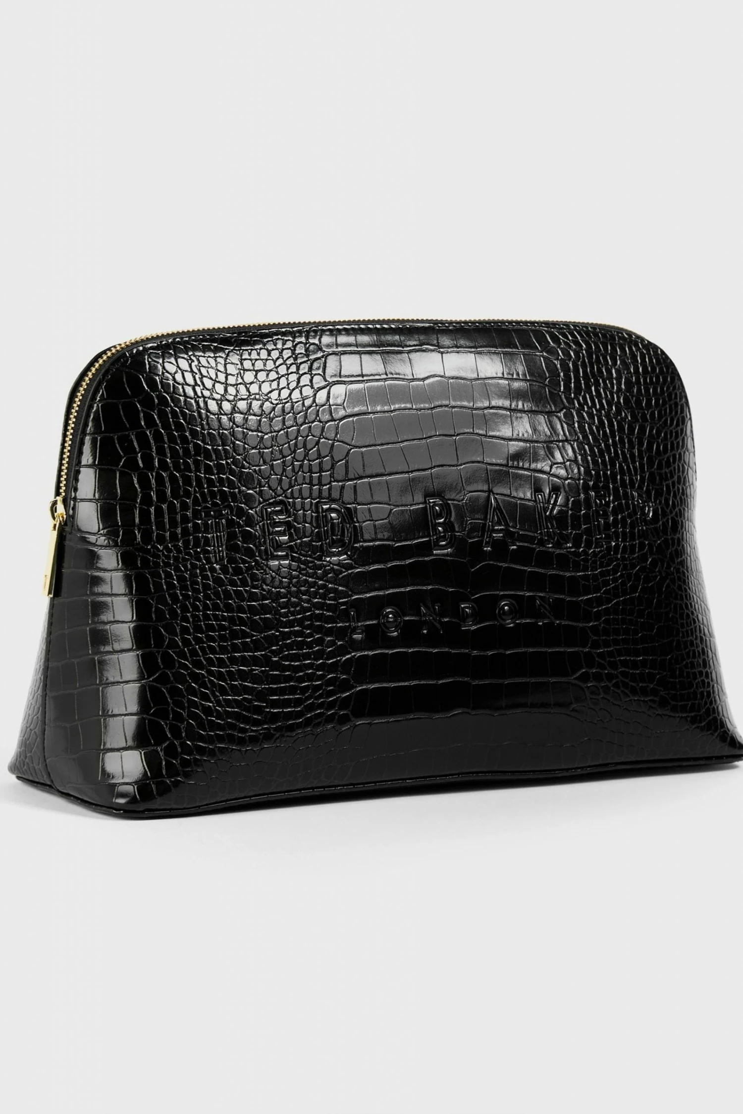 Ted Baker Crocana Black Croc Detail Debossed Washbag 3 Ted Baker Crocana Black Croc Detail Debossed Washbag