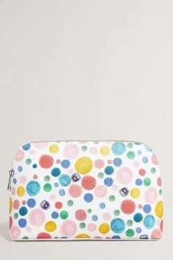 Ted Baker Matilly White Flirty Texture Monster Spot Washbag -tedbaker Shop Online unnamed file 5498