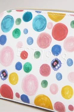 Ted Baker Matila White Flirty Texture Monster Spot Makeup Bag -tedbaker Shop Online unnamed file 5512