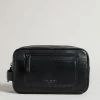 Ted Baker Dann Black Leather Washbag