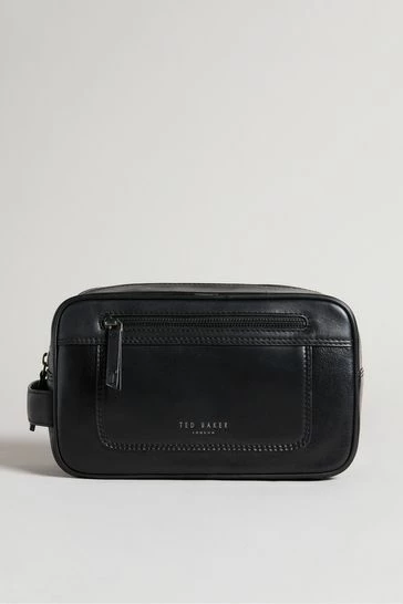 Ted Baker Dann Black Leather Washbag 7 Ted Baker Dann Black Leather Washbag - Image 5