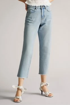 Ted Baker Blue Nellin Light Wash Rigid Straight Denim Jeans -tedbaker Shop Online unnamed file 5541