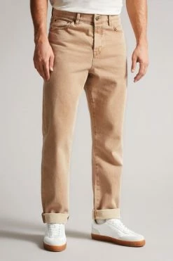 Ted Baker Clerk Taupe Brown Straight Leg Denim Jeans -tedbaker Shop Online unnamed file 5567