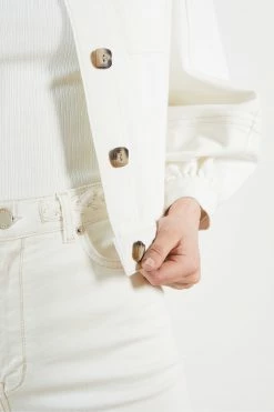 Ted Baker White Platel Plaited Waistband Straight Leg Jeans -tedbaker Shop Online unnamed file 5589