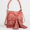 Ted Baker Paralee Red Braided Handle Fringe Mini Bucket Bag -tedbaker Shop Online unnamed file 561