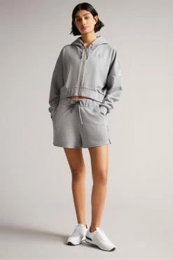 Ted Baker Mid-Grey Tika Jersey Shorts -tedbaker Shop Online unnamed file 5658