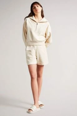 Ted Baker Unta White Toweling Shorts -tedbaker Shop Online unnamed file 5663
