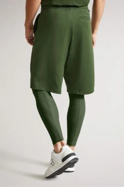 Ted Baker Fhilips Khaki Green Active Quick Dry Shorts -tedbaker Shop Online unnamed file 5666